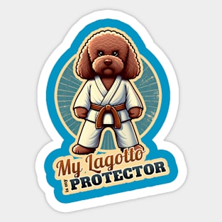 Lagotto Romagnolo Karate master Sticker